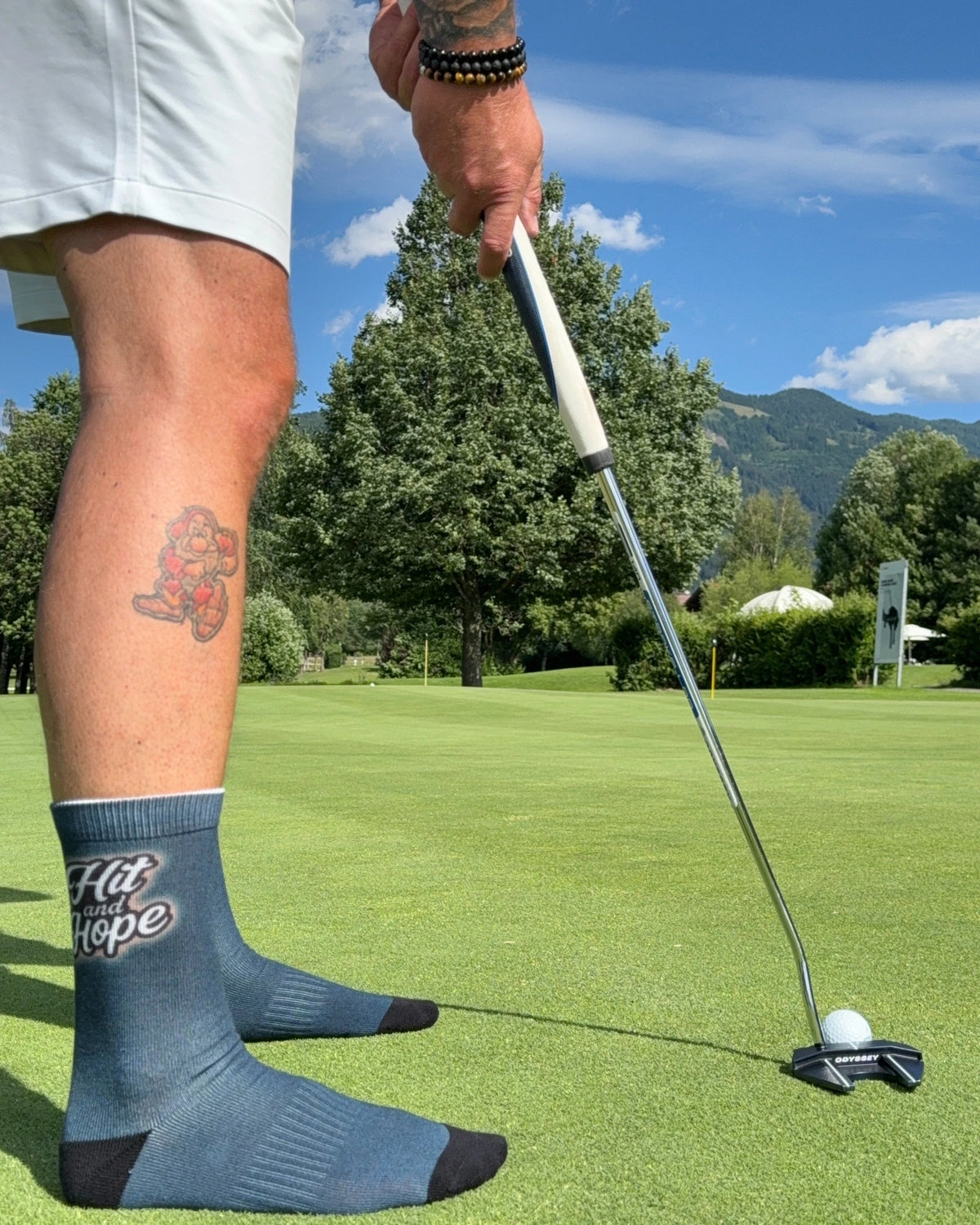 HIT AND HOPE Golf Socks - Basic Petrol