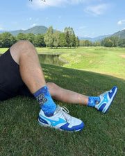 HIT AND HOPE Golf Socks - Galaxy Light Blue