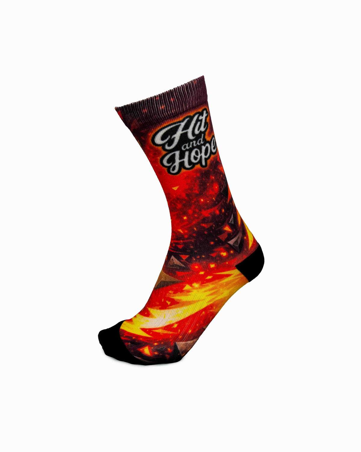 HIT AND HOPE Golf Socks - Galaxy Red Orange