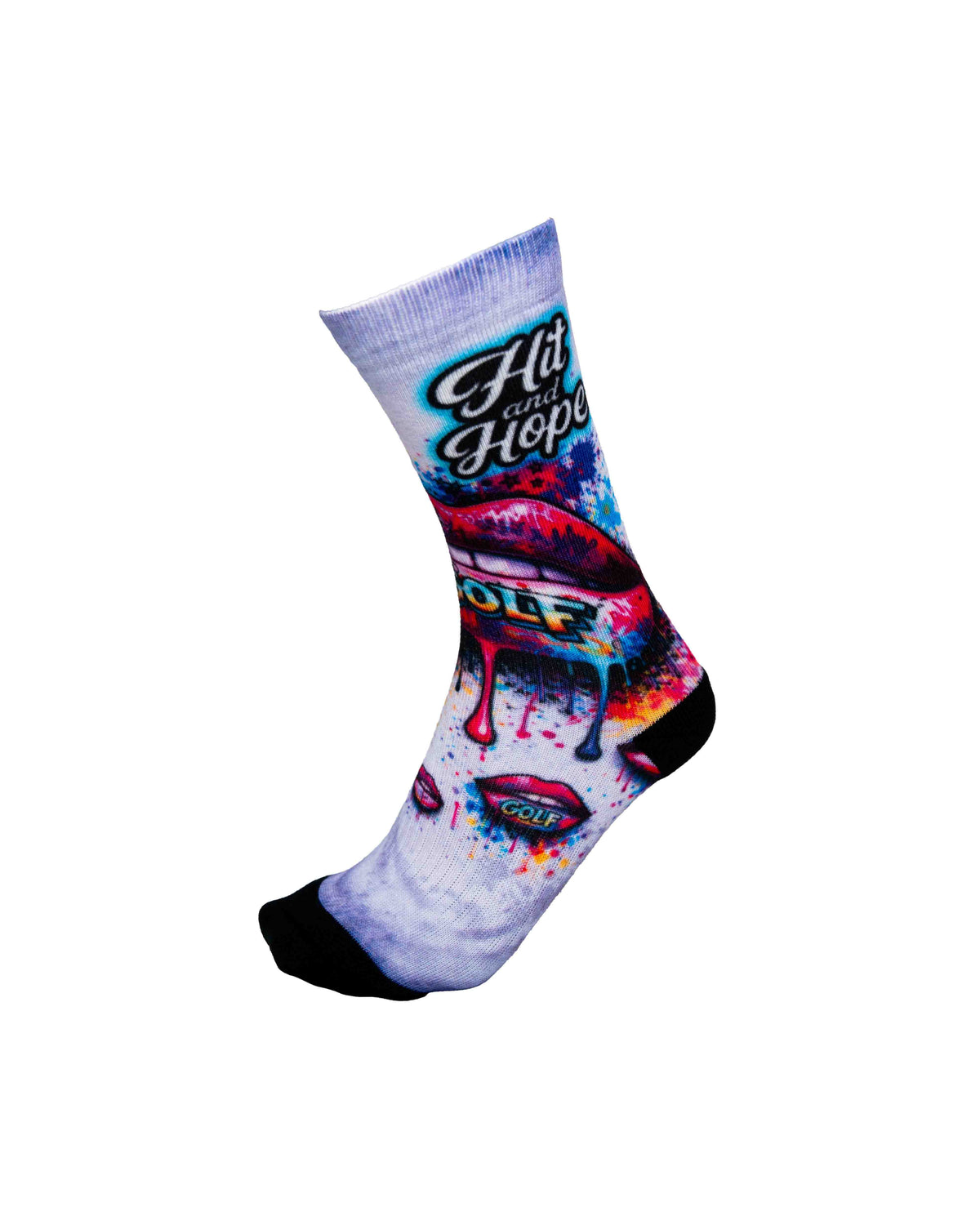 HIT AND HOPE Golf Socks - Hot Lips
